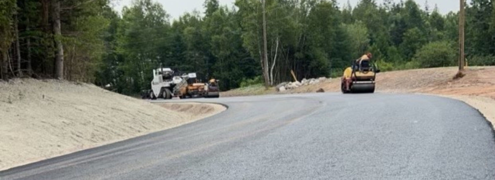 Newly paved road